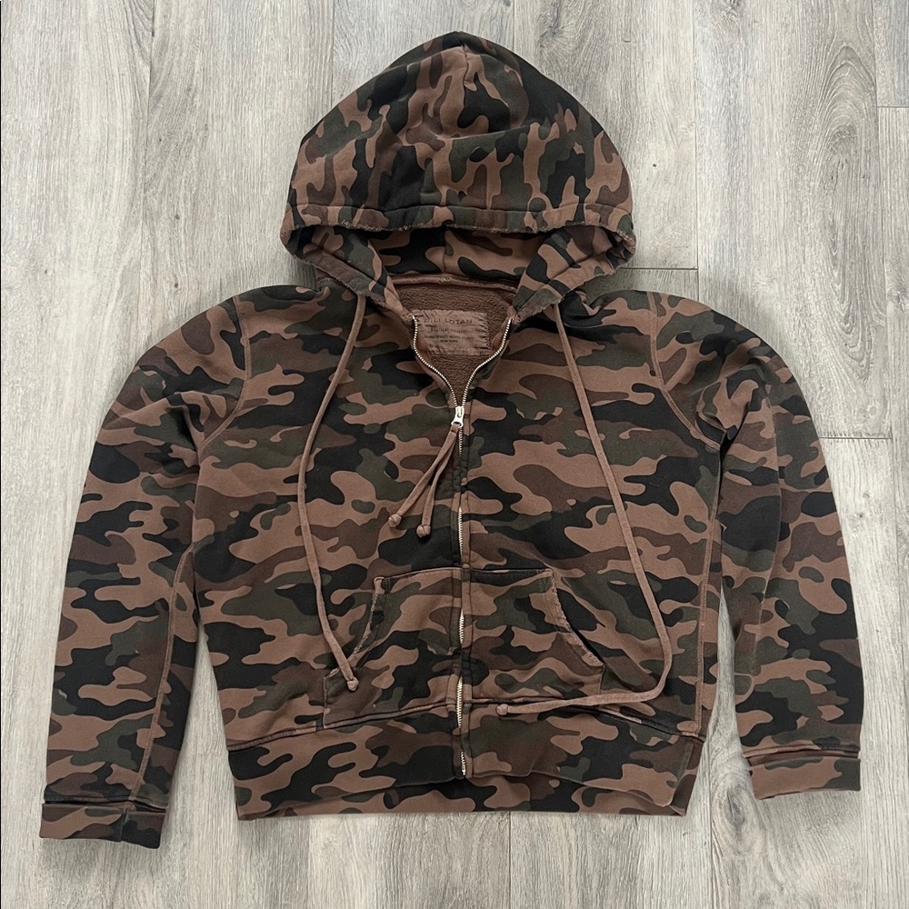 Nili Lotan Camo Hoodie Size L